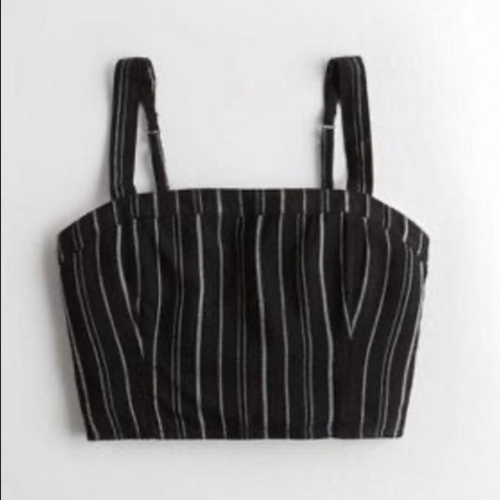 Hollister Square Neck Crop Top Tank